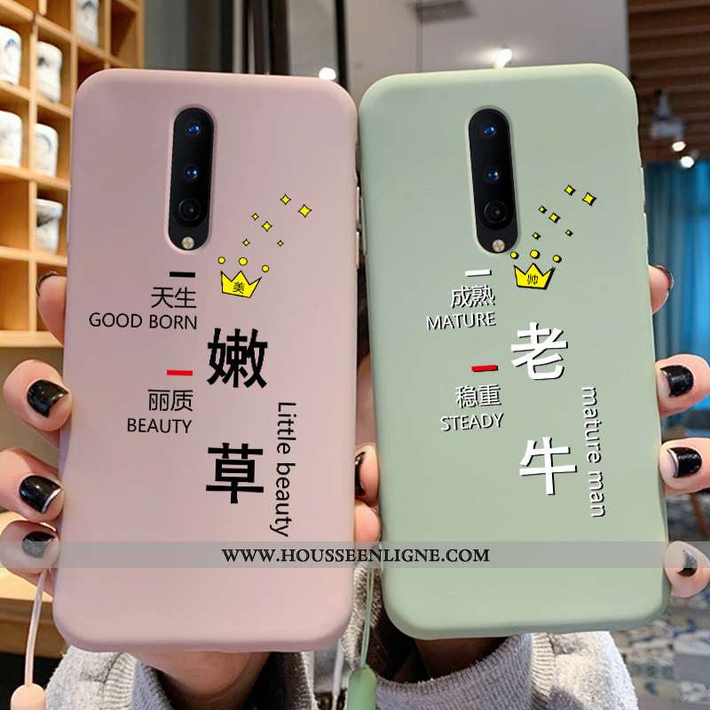 Étui Oneplus 8 Pro Dessin Animé Charmant Tout Compris Bovins Protection Légère Verte