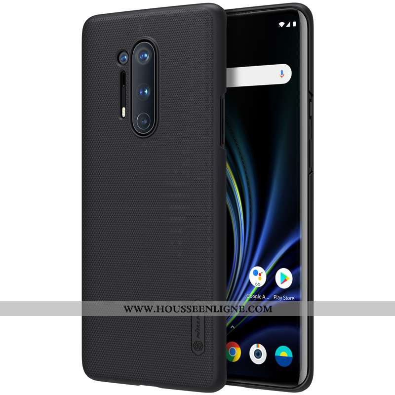 Étui Oneplus 8 Pro Délavé En Daim Protection Téléphone Portable Incassable Vert Difficile Tout Compr