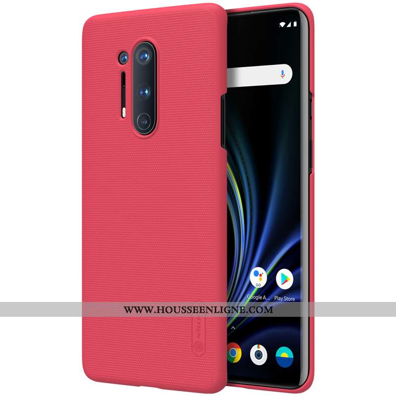Étui Oneplus 8 Pro Délavé En Daim Protection Téléphone Portable Incassable Vert Difficile Tout Compr