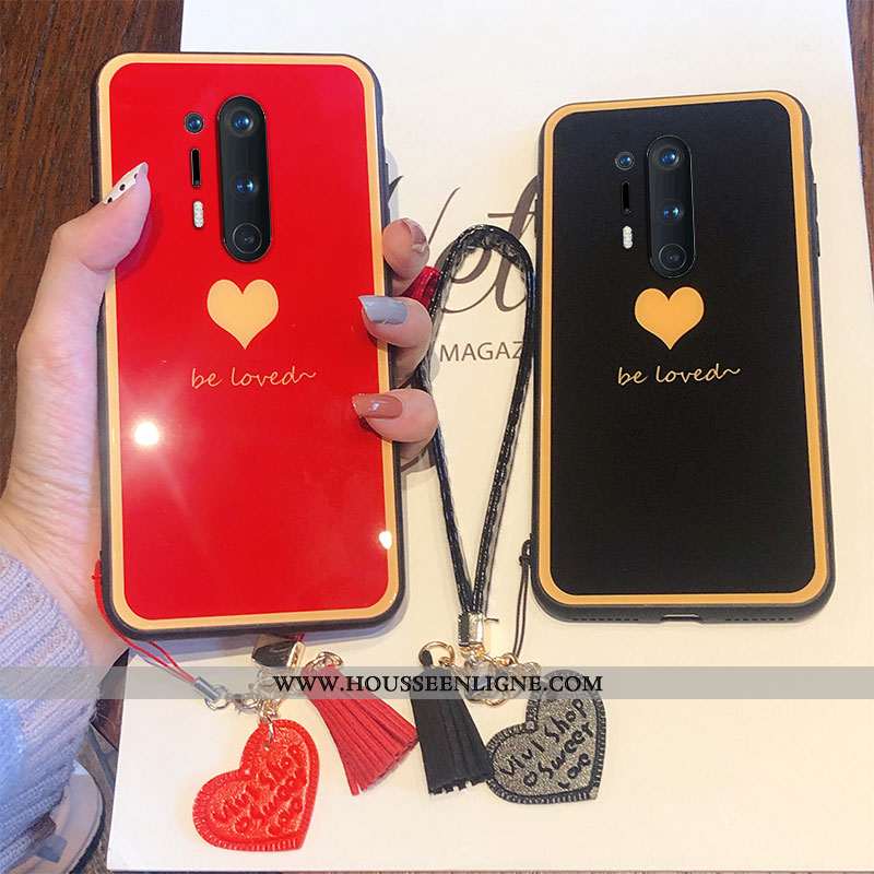 Étui Oneplus 8 Pro Fluide Doux Mode Coque Incassable Membrane Téléphone Portable Vent Noir