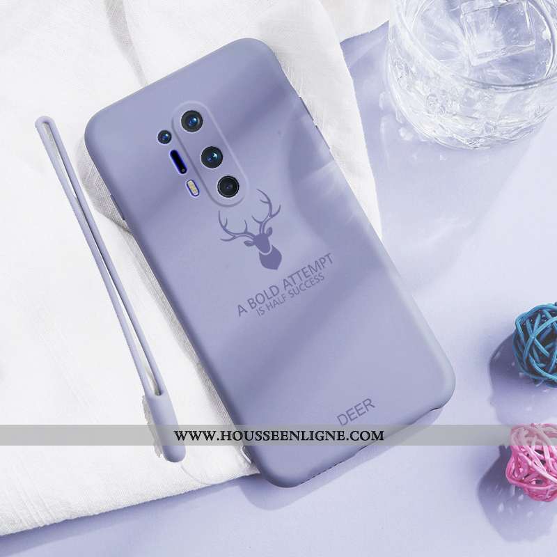 Étui Oneplus 8 Pro Légère Fluide Doux Légères Protection Silicone Incassable Personnalité Verte