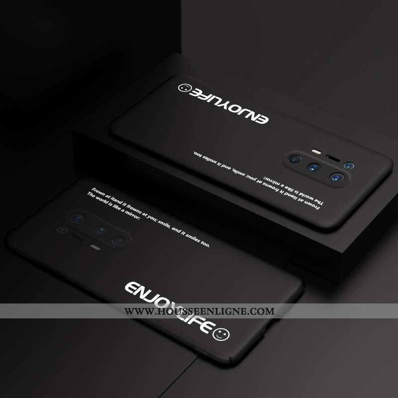 Étui Oneplus 8 Pro Personnalité Créatif Noir Incassable Coque Ultra Délavé En Daim
