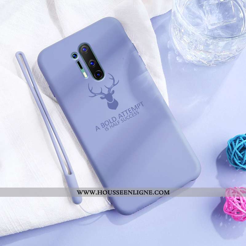 Étui Oneplus 8 Pro Protection Délavé En Daim Elk Nouveau Fluide Doux Tendance Rose
