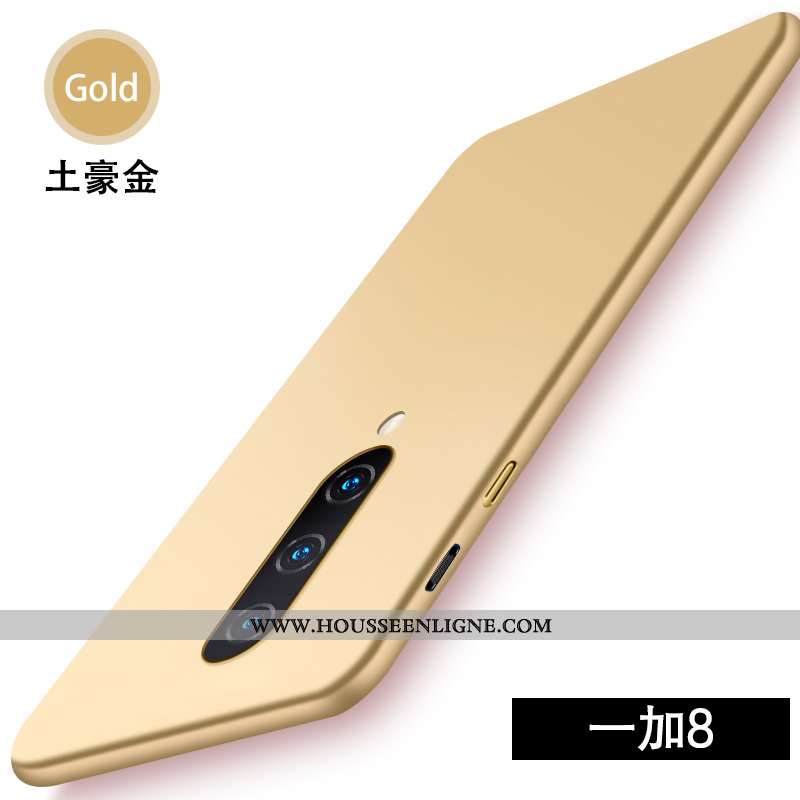 Étui Oneplus 8 Ultra Légère Personnalité Simple Incassable Téléphone Portable Coque Doré