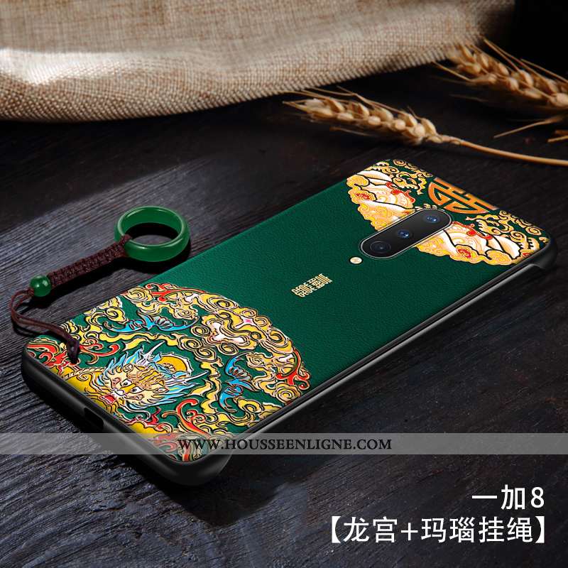 Étui Oneplus 8 Ultra Tendance Vintage Personnalité Net Rouge Style Chinois Jaune