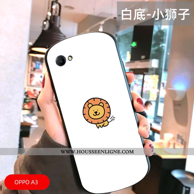 Étui Oppo A3 Créatif Dessin Animé Protection Charmant Légère Tout Compris Amoureux Blanche