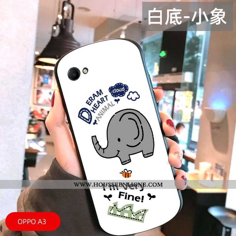 Étui Oppo A3 Créatif Dessin Animé Protection Charmant Légère Tout Compris Amoureux Blanche