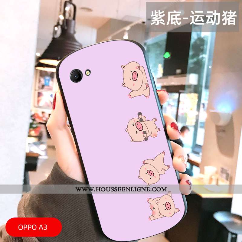 Étui Oppo A3 Créatif Dessin Animé Protection Charmant Légère Tout Compris Amoureux Blanche