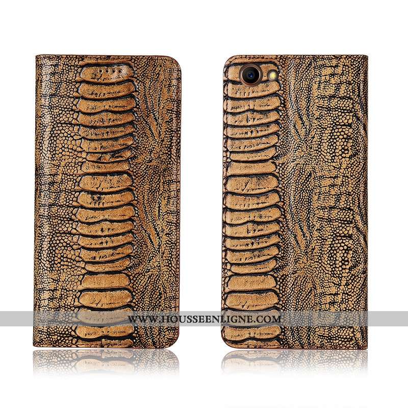 Étui Oppo A3 Cuir Véritable Cuir Marron Oiseau Nouveau Téléphone Portable Incassable