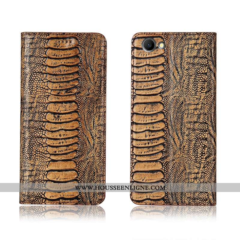 Étui Oppo A3 Cuir Véritable Cuir Marron Oiseau Nouveau Téléphone Portable Incassable