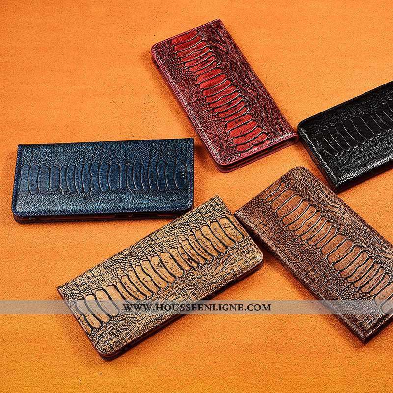 Étui Oppo A3 Cuir Véritable Cuir Marron Oiseau Nouveau Téléphone Portable Incassable