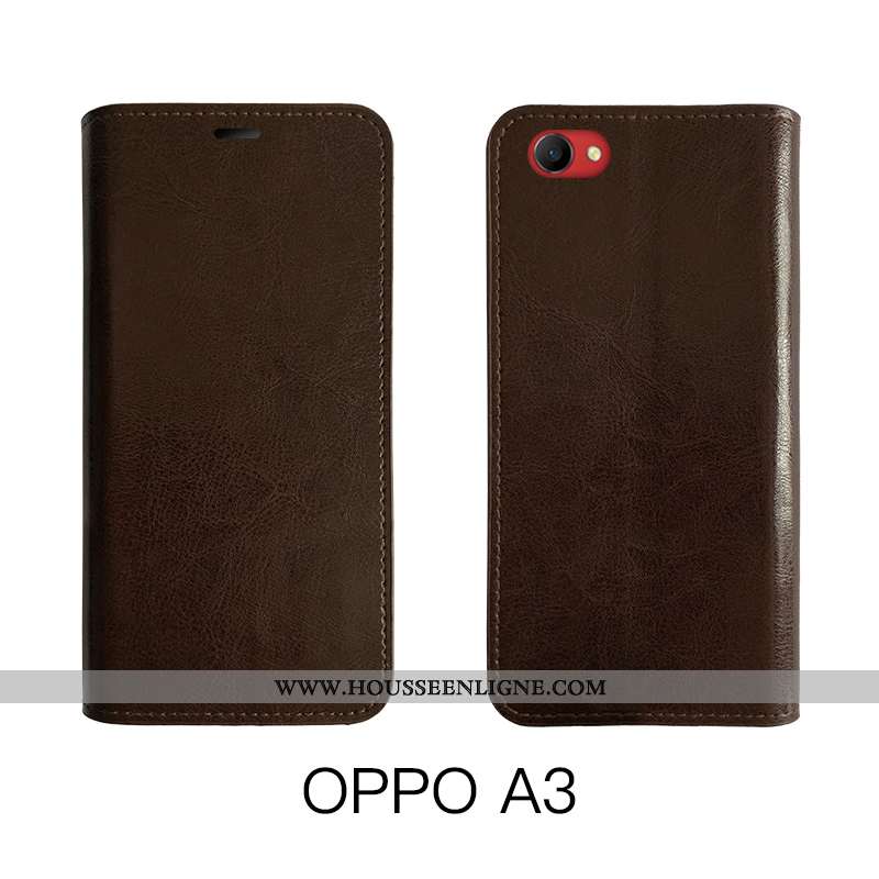 Étui Oppo A3 Fluide Doux Silicone Coque Vintage Noir Housse Difficile