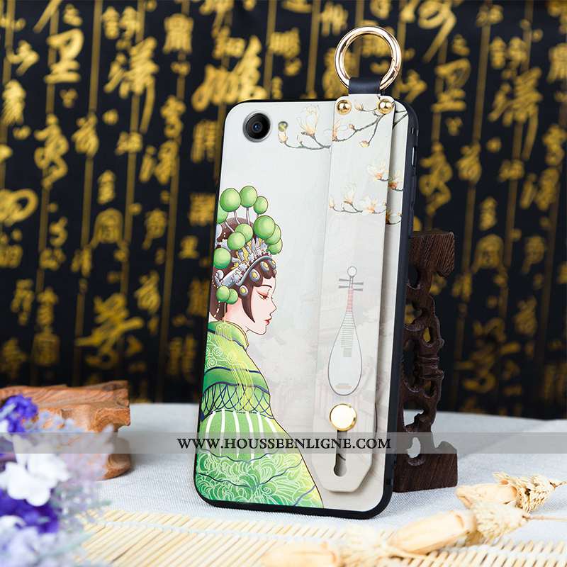 Étui Oppo A3 Fluide Doux Silicone Vert Coque Ornements Suspendus Net Rouge Verte