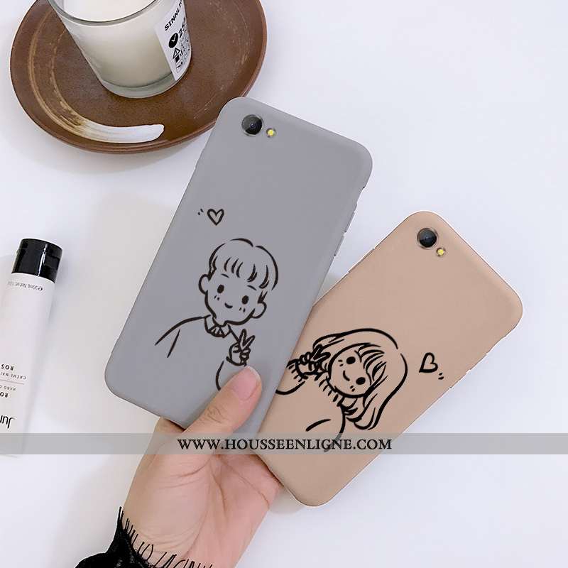 Étui Oppo A3 Protection Dessin Animé Net Rouge Tendance Coque Gris