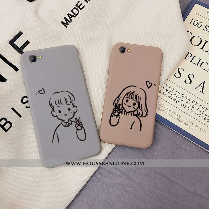 Étui Oppo A3 Protection Dessin Animé Net Rouge Tendance Coque Gris