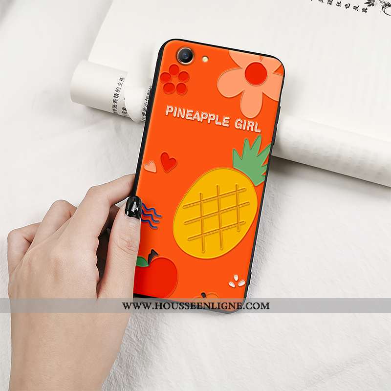 Étui Oppo A3 Tendance Fluide Doux Coque Fruit Personnalité Tout Compris Orange
