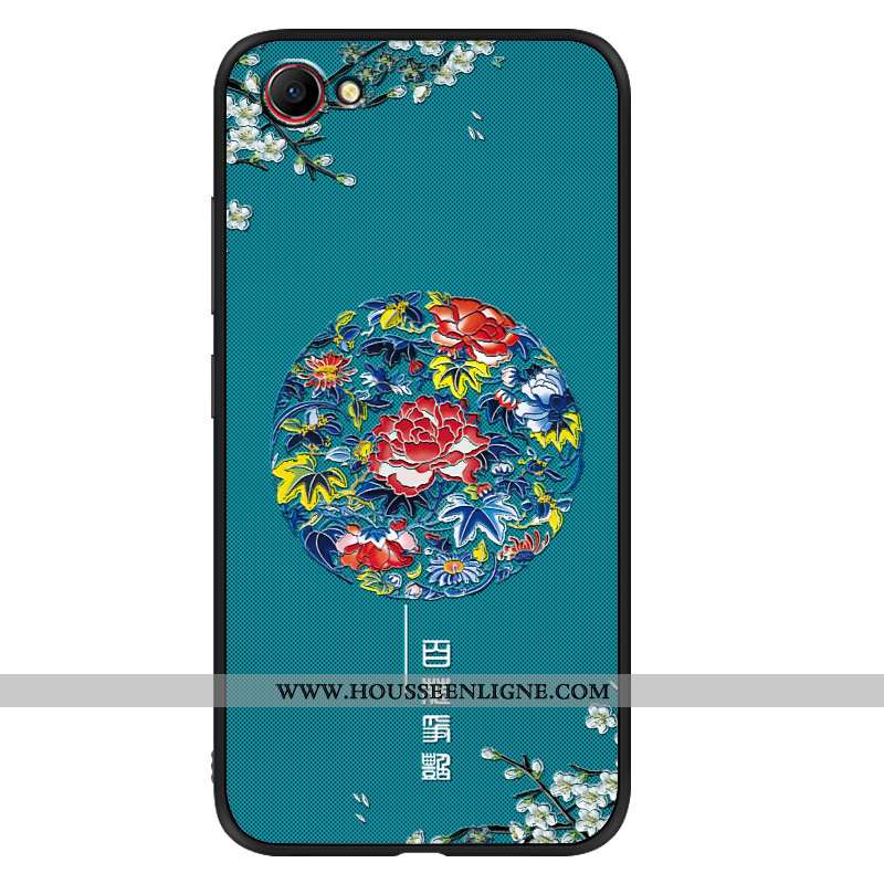 Étui Oppo A3 Tendance Fluide Doux Vent Silicone Téléphone Portable Mode Délavé En Daim Bleu