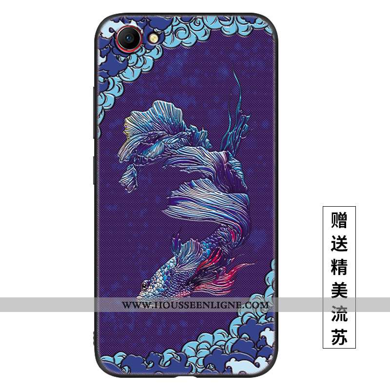 Étui Oppo A3 Tendance Fluide Doux Vent Silicone Téléphone Portable Mode Délavé En Daim Bleu