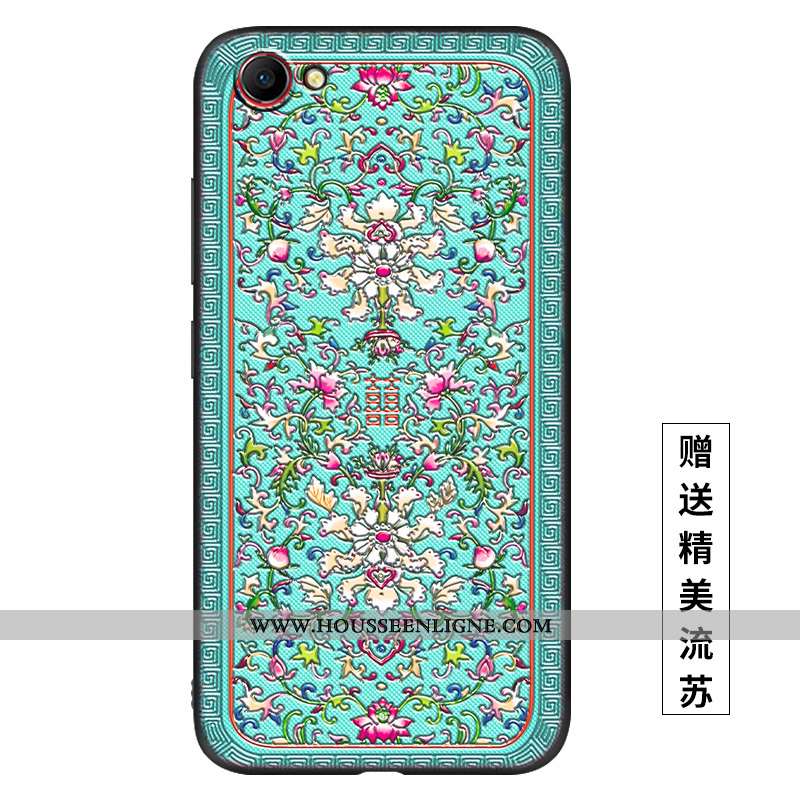 Étui Oppo A3 Tendance Fluide Doux Vent Silicone Téléphone Portable Mode Délavé En Daim Bleu