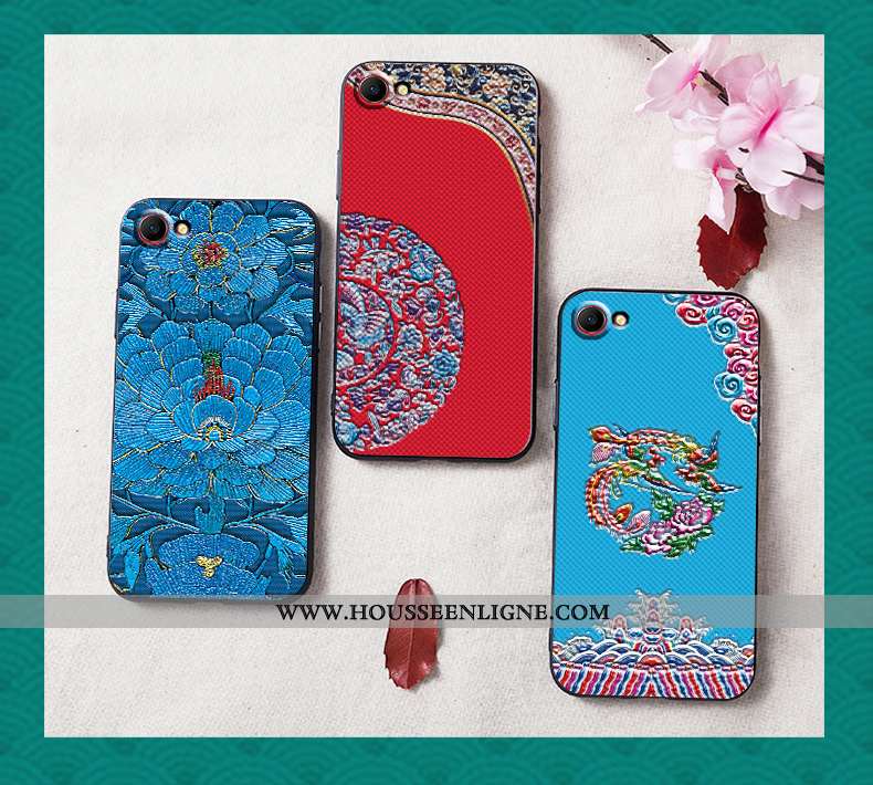 Étui Oppo A3 Tendance Fluide Doux Vent Silicone Téléphone Portable Mode Délavé En Daim Bleu