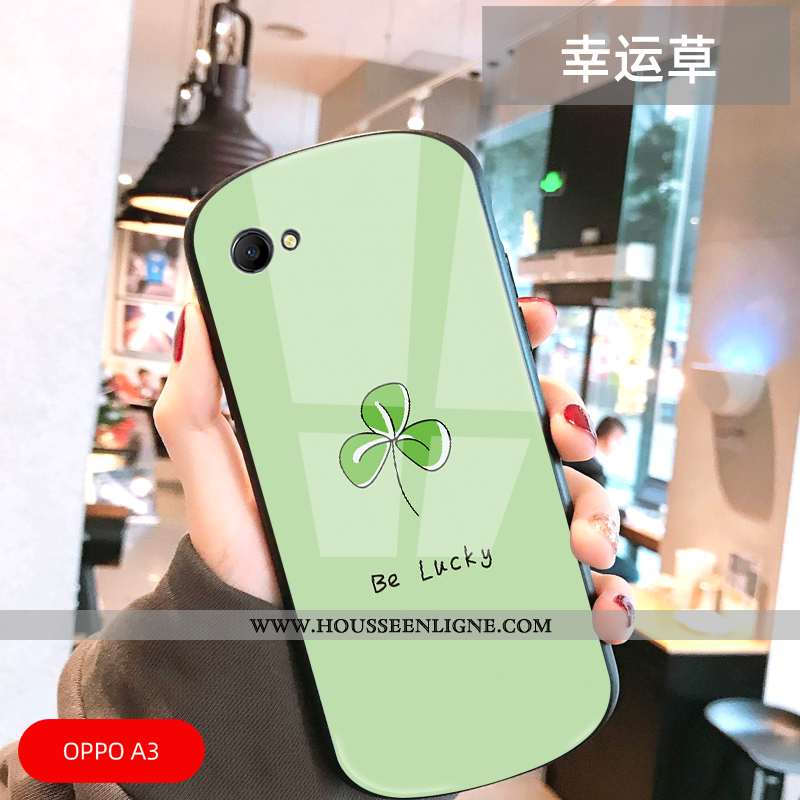 Étui Oppo A3 Tendance Mode Créatif Personnalité Téléphone Portable Coque Charmant Verte