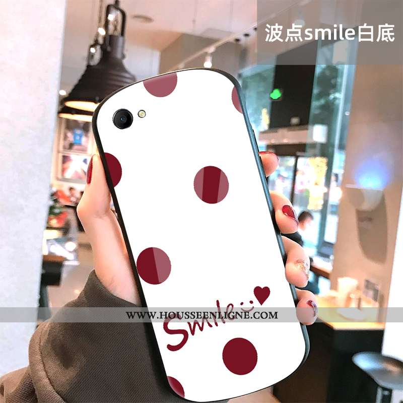 Étui Oppo A3 Tendance Protection Difficile Coque Souriant Rond Téléphone Portable Noir