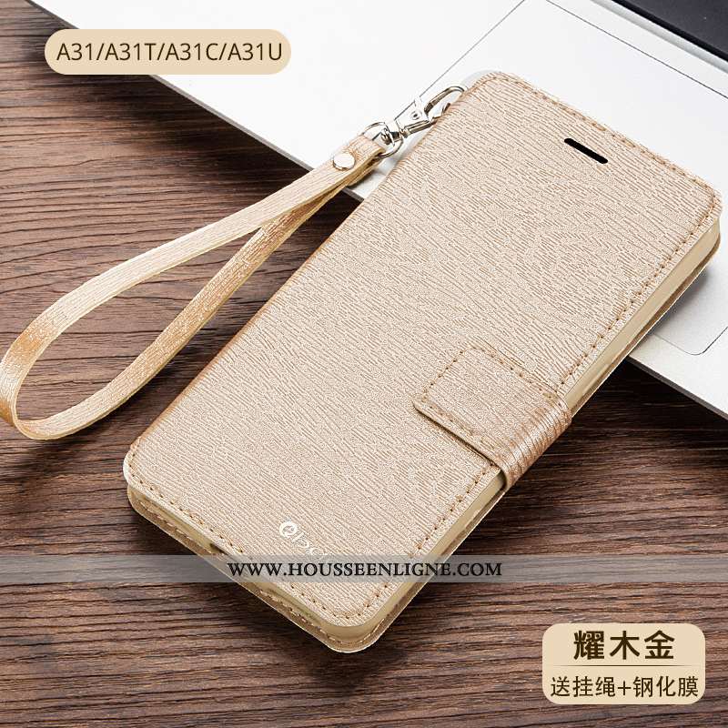 Étui Oppo A31 Cuir Silicone Incassable Protection Téléphone Portable Housse Coque Bleu