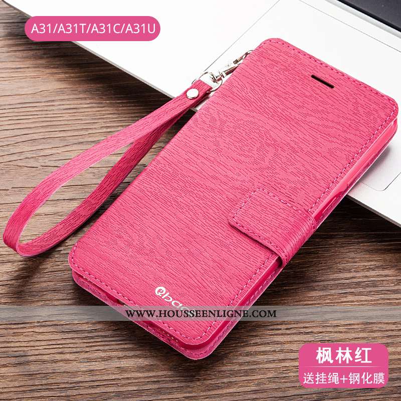 Étui Oppo A31 Cuir Silicone Incassable Protection Téléphone Portable Housse Coque Bleu