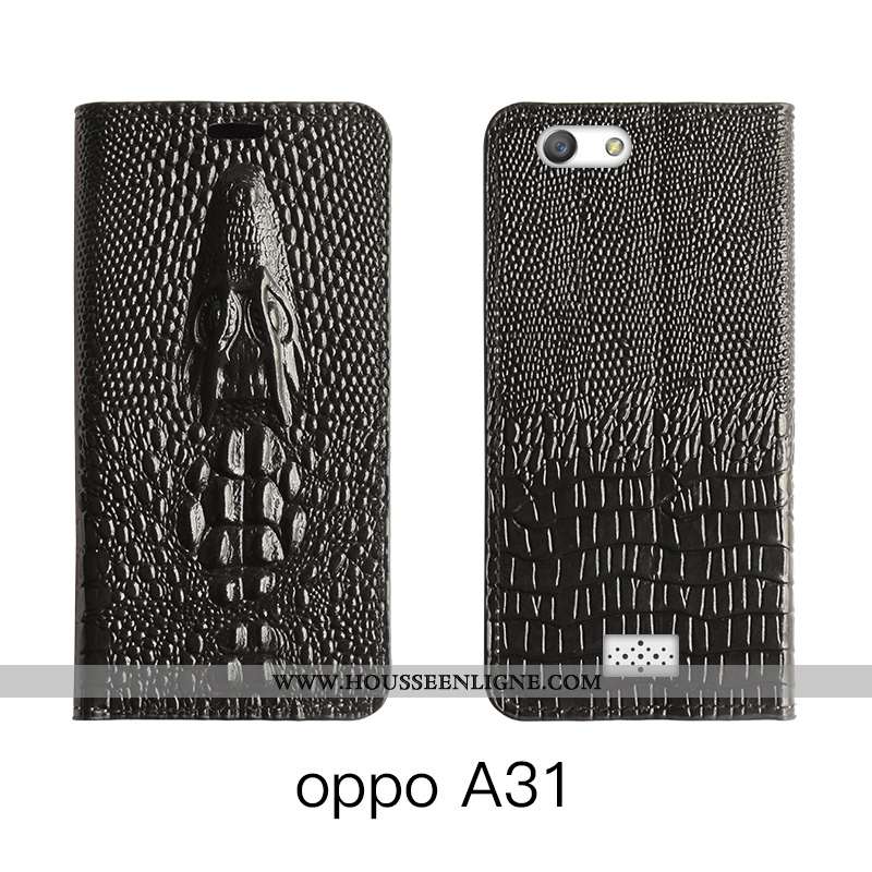 Étui Oppo A31 Cuir Véritable Cuir Téléphone Portable Bovins Tout Compris Rouge Rose