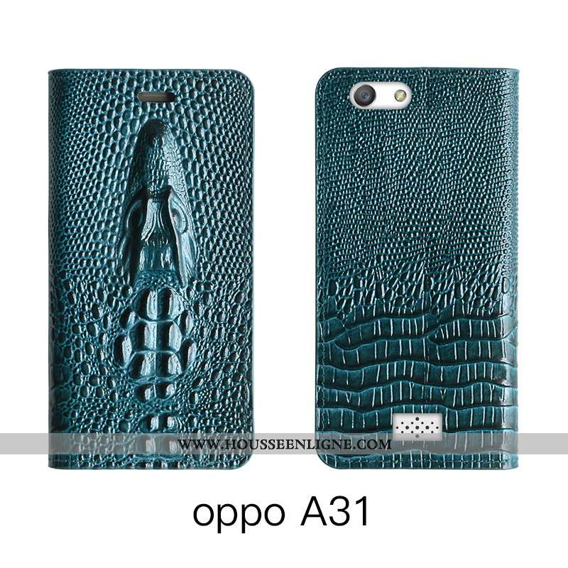 Étui Oppo A31 Cuir Véritable Cuir Téléphone Portable Bovins Tout Compris Rouge Rose