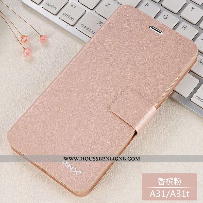 Étui Oppo A31 Fluide Doux Protection Bleu Incassable Nouveau Cuir