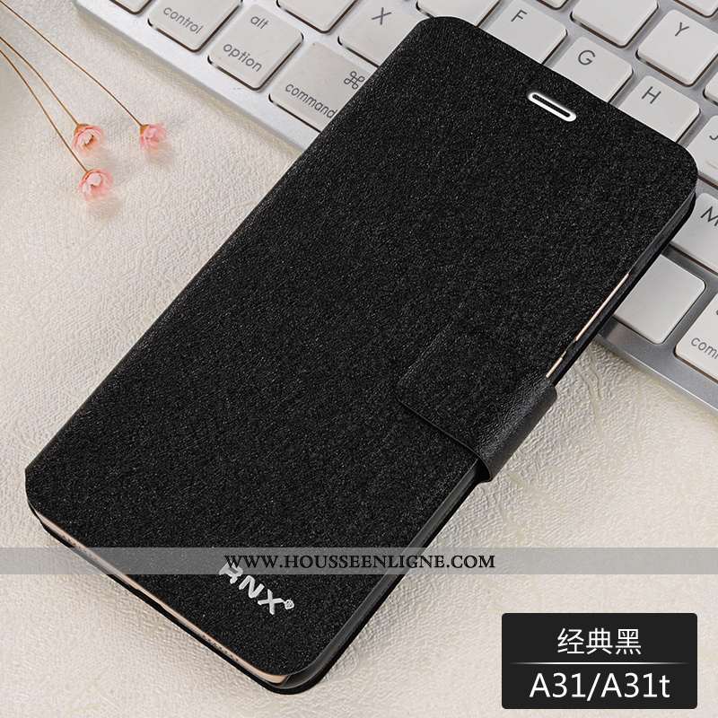 Étui Oppo A31 Fluide Doux Protection Bleu Incassable Nouveau Cuir