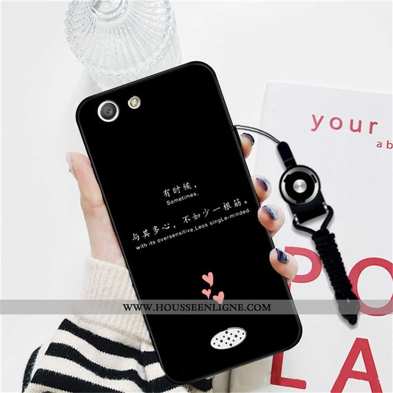 Étui Oppo A31 Personnalité Dessin Animé Téléphone Portable Protection Amoureux Coque Noir