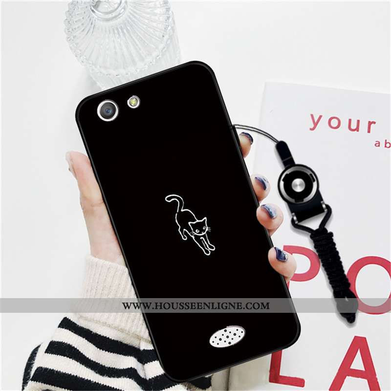 Étui Oppo A31 Personnalité Dessin Animé Téléphone Portable Protection Amoureux Coque Noir