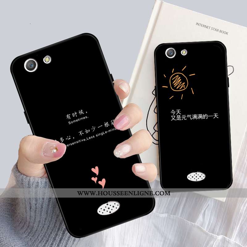 Étui Oppo A31 Personnalité Dessin Animé Téléphone Portable Protection Amoureux Coque Noir
