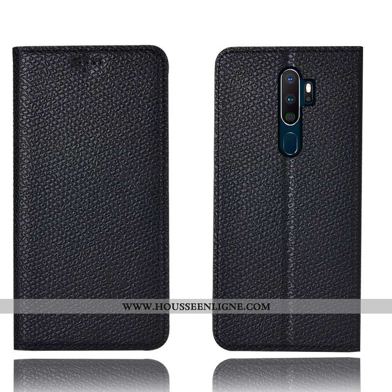 Étui Oppo A5 2020 Modèle Fleurie Protection Coque Téléphone Portable Housse Mesh Tout Compris Bleu F