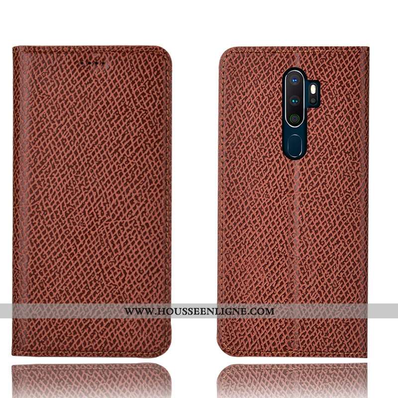 Étui Oppo A5 2020 Modèle Fleurie Protection Coque Téléphone Portable Housse Mesh Tout Compris Bleu F