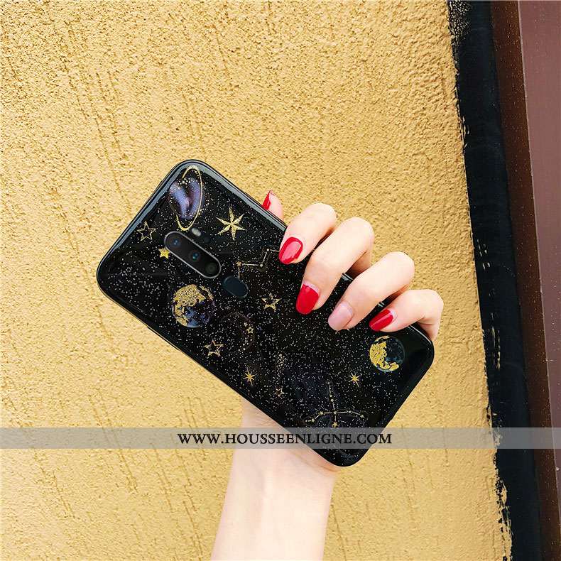 Étui Oppo A5 2020 Personnalité Créatif Blanc Simple Téléphone Portable Tendance Protection Blanche