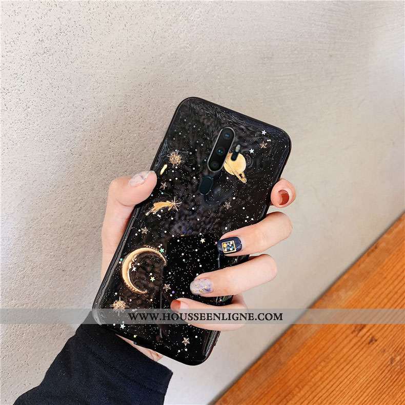 Étui Oppo A5 2020 Personnalité Créatif Blanc Simple Téléphone Portable Tendance Protection Blanche
