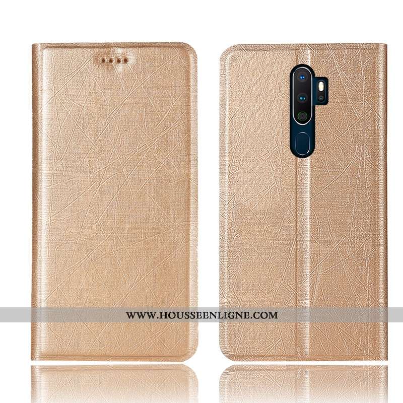 Étui Oppo A5 2020 Protection Cuir Coque Or Tout Compris Housse Doré