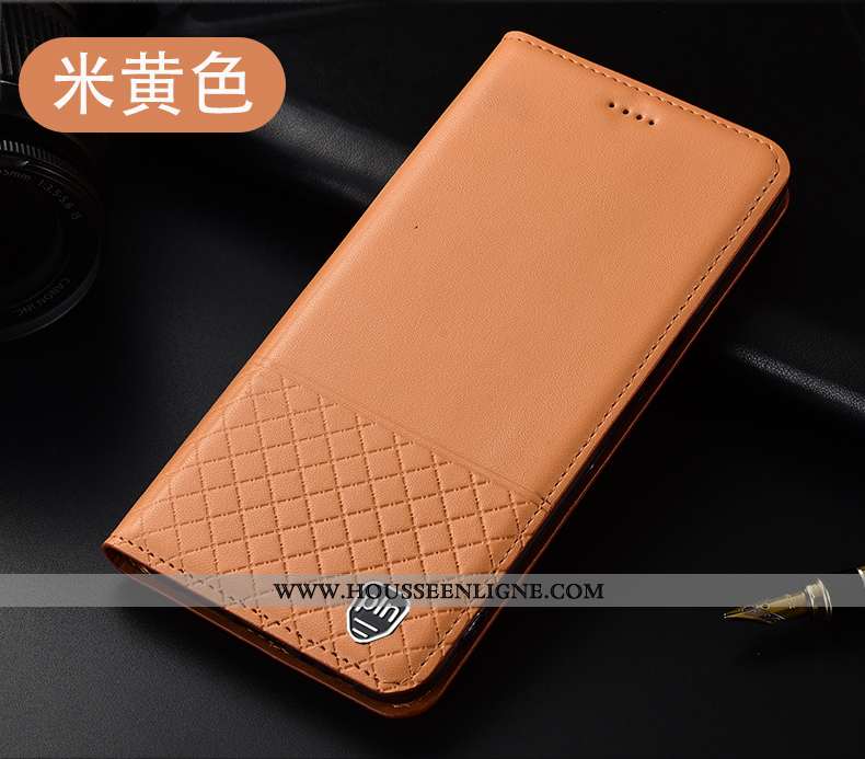 Étui Oppo A5 2020 Protection Cuir Véritable Noir Coque Tout Compris Incassable