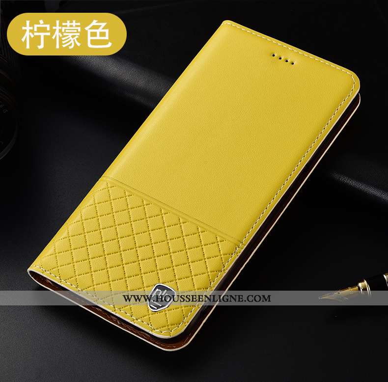 Étui Oppo A5 2020 Protection Cuir Véritable Noir Coque Tout Compris Incassable