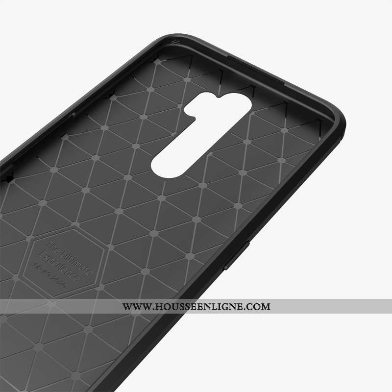 Étui Oppo A5 2020 Tendance Fluide Doux Fibre Noir Téléphone Portable Protection Simple