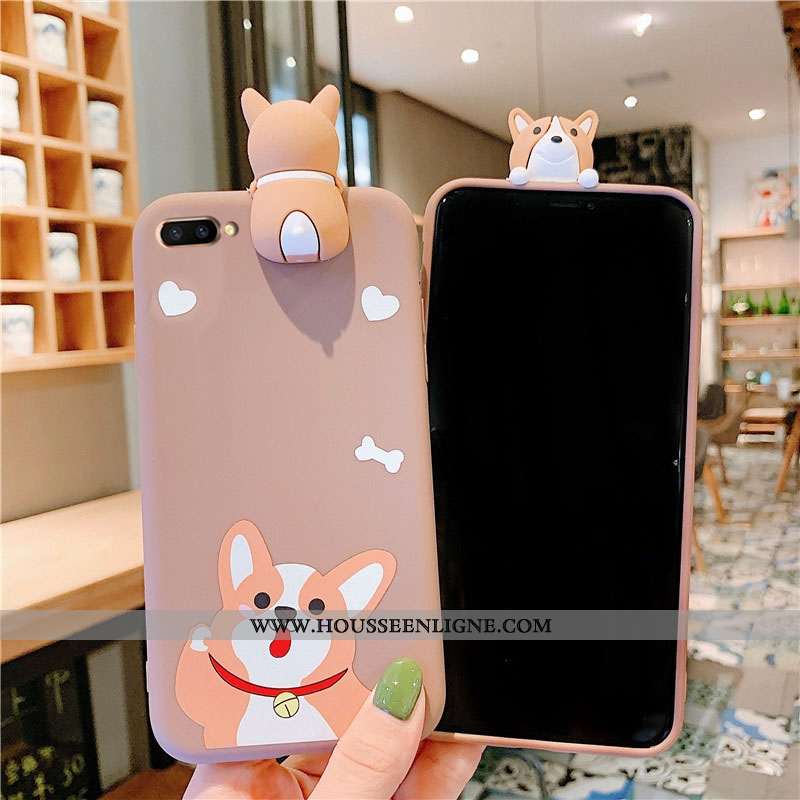 Étui Oppo A5 Créatif Charmant Fluide Doux Nouveau Coque Personnalité Rose