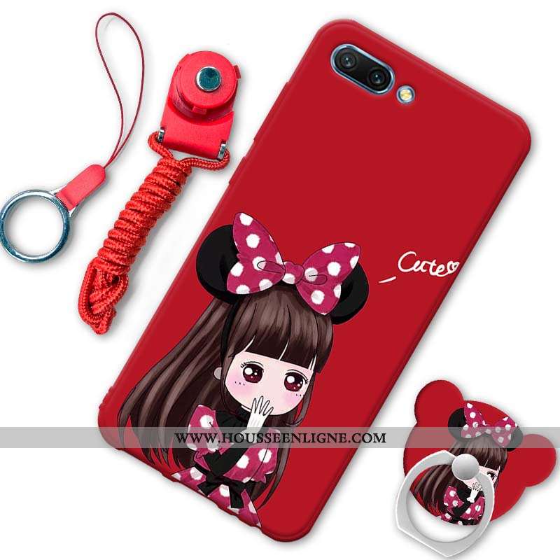 Étui Oppo A5 Personnalité Créatif Téléphone Portable Coque Fluide Doux Rouge Dessin Animé