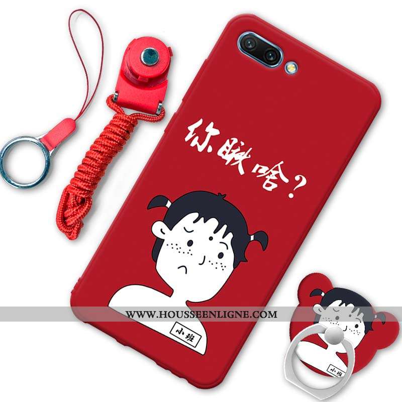 Étui Oppo A5 Personnalité Créatif Téléphone Portable Coque Fluide Doux Rouge Dessin Animé