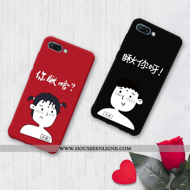 Étui Oppo A5 Personnalité Créatif Téléphone Portable Coque Fluide Doux Rouge Dessin Animé