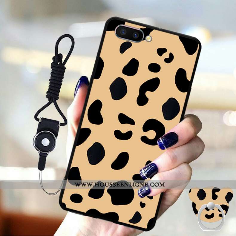 Étui Oppo A5 Protection Ornements Suspendus Silicone Téléphone Portable Coque Violet Fluide Doux