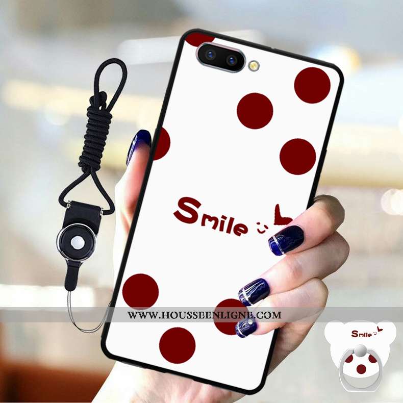 Étui Oppo A5 Protection Ornements Suspendus Silicone Téléphone Portable Coque Violet Fluide Doux