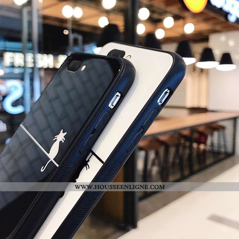 Étui Oppo A5 Protection Verre Coque Amoureux Tendance Personnalité Blanc Blanche